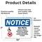 Signmission No Pets Service Animals Allowed, 10 in W x Rectangle, Vinyl Decal OS-2PACK-NS-D-710-L-16174 - alternate 5